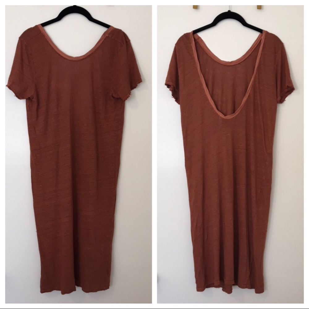 NWT Project Social T Low Back T-Shirr Dress